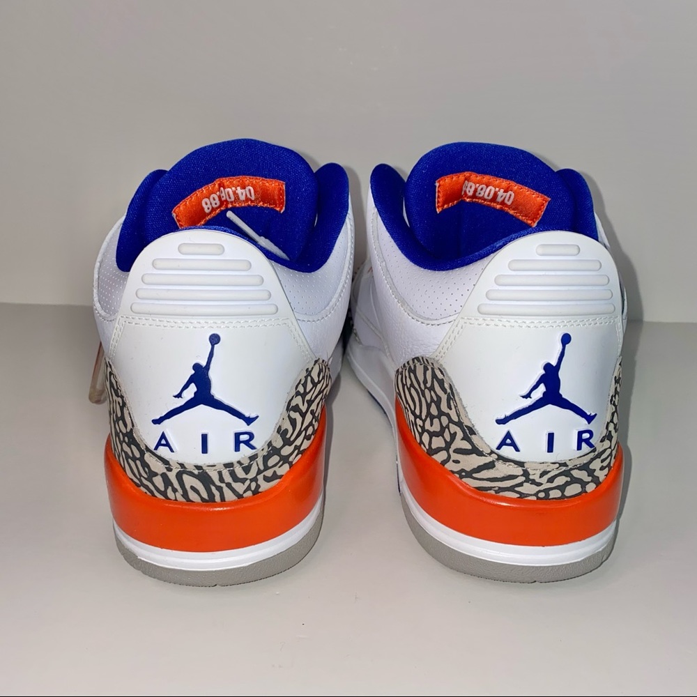Nike Air Jordan 3 Retro ‘Knicks’ Mens Sz 9 New - Picture 4 of 7